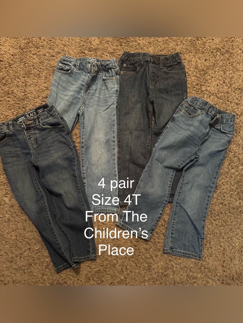The Children's Place Boys' Jeans 4-Pack - Assorted Blue Washes